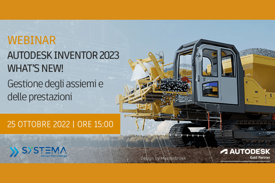 Webcast What's new Inventor 2023 gestione grandi assiemi e delle presatazioni